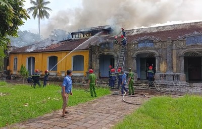 Thừa Thiên - Huế: Cháy lớn ở Bảo tàng lịch sử