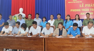 Khánh Hoà phát động phong trào bảo vệ an ninh Tổ quốc trong khu công nghiệp