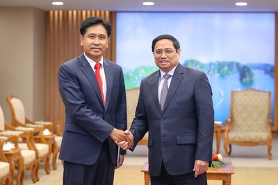 Thủ tướng Phạm Minh Chính tiếp Bộ trưởng Tư pháp Lào Phayvy Siboualypha
