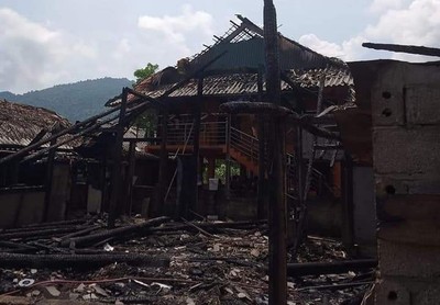 Yên Bái: Cháy liên hoàn 3 nhà dân do chập điện