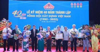 Lễ Kỷ niệm 40 năm thành lập Tổng hội Xây dựng Việt Nam