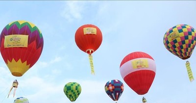 Bay trải nghiệm khinh khí cầu tại Lễ hội sầu riêng Krông Pắc