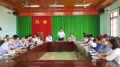Đoàn công tác Bộ Y tế đến làm việc tại huyện Đắk Song