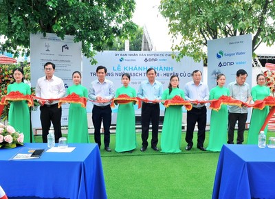DNP khánh thành 2 trụ nước uống sạch cho cộng đồng tại huyện Củ Chi
