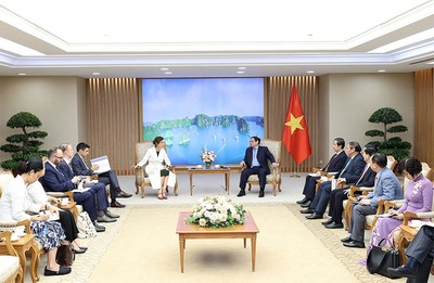 Thủ tướng Chính phủ Phạm Minh Chính tiếp Tổng giám đốc UNESCO Audrey Azoulay
