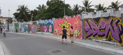 Nghệ thuật vẽ tranh đường phố mang thông điệp bảo vệ môi trường