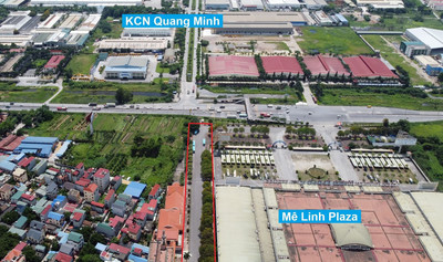Kiểm tra tiến độ tuyến đường 650 tỷ kết nối KCN Quang Minh ở Mê Linh