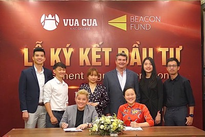 Vua Cua ký kết hợp tác đầu tư với Quỹ Đầu tư Beacon Fund