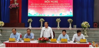 Long An: Tháo gỡ khó khăn cho các doanh nghiệp tại huyện Cần Giuộc và Cần Đước