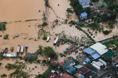 Không ảnh phơi bày hậu quả bão Noru ở Philippines
