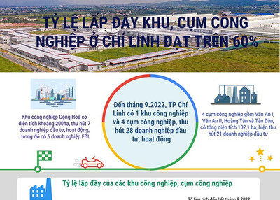 Hải Dương: Tỷ lệ lấp đầy khu, cụm công nghiệp ở Chí Linh đạt trên 60%