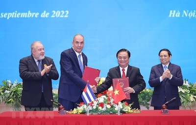Hình ảnh Lễ ký kết các văn kiện hợp tác giữa Việt Nam và Cuba
