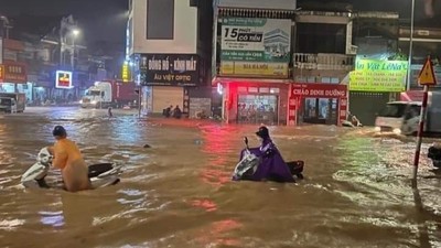 Mưa lớn, nhiều địa phương của Quảng Ninh bị ngập lụt cục bộ