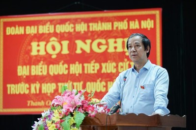 Bộ trưởng Nguyễn Kim Sơn tiếp xúc cử tri thành phố Hà Nội