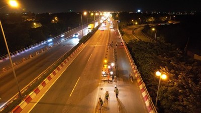 Cầu Thanh Trì sẽ tổ chức lại giao thông, tách làn ô tô và xe máy