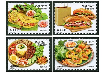 Giới thiệu bộ tem "Ẩm thực Việt Nam" năm 2022