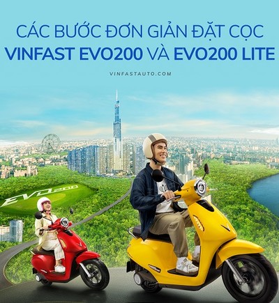 2 cách đơn giản để “ring” ngay xe máy điện quốc dân VinFast Evo200 về nhà