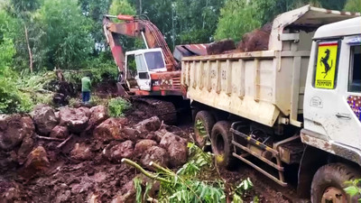 Gia Lai: Phát hiện vụ khai thác đá trái phép tại xã Kông Yang