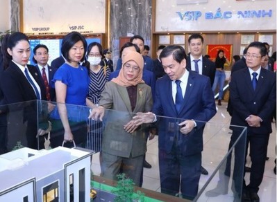 Tổng thống Singapore thăm Khu Công nghiệp VSIP Bắc Ninh