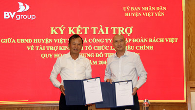 Tập đoàn Bách Việt tài trợ lập quy hoạch chung đô thị huyện Việt Yên đến năm 2045