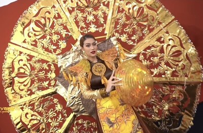 Đoàn Thiên Ân hé lộ tạo hình với trang phục dân tộc Trúc Chỉ tại Miss Grand International 2022