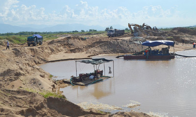 An Giang điều chỉnh giấy phép khai thác khoáng sản trên sông Tiền