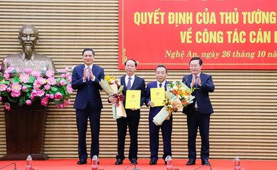 Nghệ An có hai tân Phó Chủ tịch Ủy ban nhân dân tỉnh