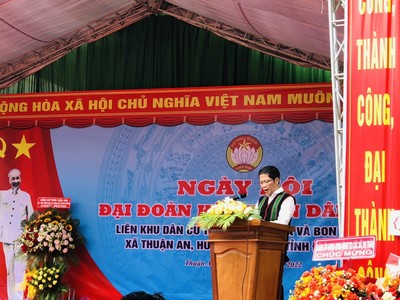 Trưởng Ban Kinh tế Trung ương dự ngày Hội đoàn kết tại huyện Đắk Mil
