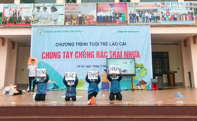 Tuổi trẻ Lào Cai chung tay phòng chống rác thải nhựa