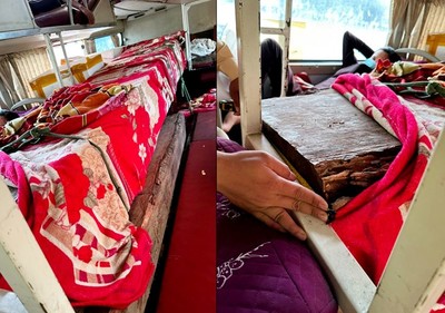 Hà Tĩnh: Phát hiện xe khách chở gỗ trái phép từ Quảng Bình về Nghệ An