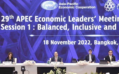Chủ tịch nước Nguyễn Xuân Phúc dự khai mạc Hội nghị các nhà lãnh đạo kinh tế APEC 29