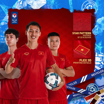 AFF Cup 2022: Áo đấu của đội tuyển bóng đá Việt Nam làm từ vật liệu tái chế