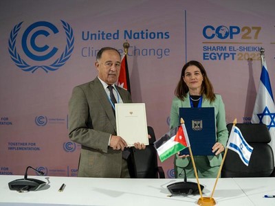COP27: Israel, Jordan ký thỏa thuận khôi phục sông Jordan bị ô nhiễm