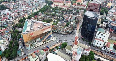 Toàn cảnh cầu vượt Chùa Bộc - Phạm Ngọc Thạch sắp hoàn thành ở quận Đống Đa
