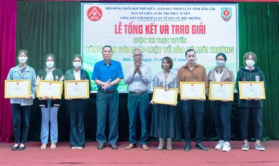 Đắk Lắk: 70 thí sinh đoạt giải Cuộc thi trực tuyến “Công dân với pháp luật về bảo vệ môi trường”