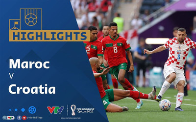 [Video] Hightlights bóng đá World Cup VTV5: Ma Rốc vs Croatia (0-0)