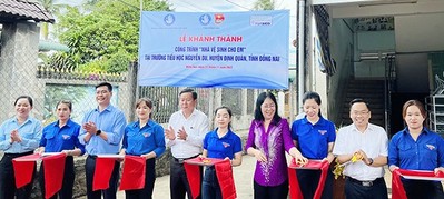 Đồng Nai: Khánh thành công trình "Nhà vệ sinh cho em" tại điểm Trường TH Nguyễn Du