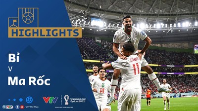 [Video] Highlights bóng đá VTV World Cup 2022 Bỉ vs Ma Rốc (0-2)