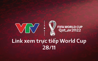 Link xem trực tiếp World Cup 2022 hôm nay 28/11 trên VTV5, VTV2, VTV Cần Thơ