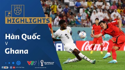 [Video] Highlights bóng đá World Cup 2022 Hàn Quốc vs Ghana (2-3) VTV2