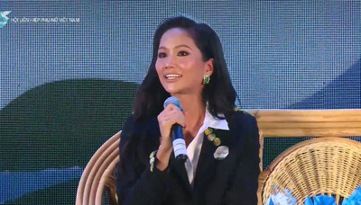 Hoa hậu H’Hen Niê truyền cảm hứng tại tọa đàm “Tiếng nói của phụ nữ”
