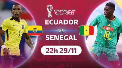 Link xem trực tiếp bóng đá Ecuador vs Senegal 22h hôm nay 29/11 trên VTV5