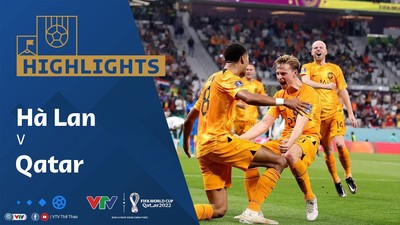 [Video] Highlights bóng đá VTV World Cup 2022 Hà Lan vs Qatar (2-0)