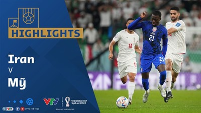 [Video] Highlights bóng đá VTV World Cup 2022 Iran vs Mỹ (0-1)