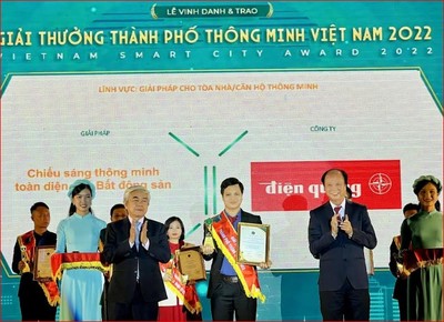 Giải thưởng thành phố thông minh Việt Nam 2022: Công ty Điện Quang xuất sắc đạt 2 giải thưởng