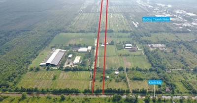 Toàn cảnh tuyến vành đai 3 đi qua xã Phạm Văn Hai, huyện Bình Chánh, TP HCM