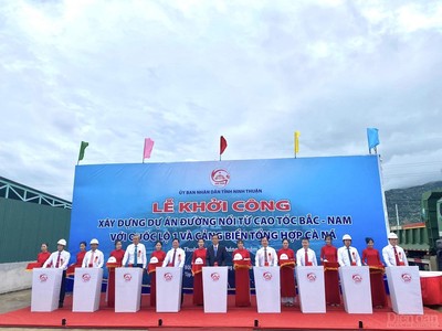 Ninh Thuận khởi công đường nối cảng Cà Ná với cao tốc Cam Lâm - Vĩnh Hảo