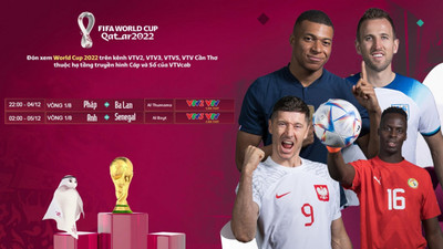 Link xem trực tiếp World Cup 2022 hôm nay 4/12 trên VTV2, VTV3, VTV Cần Thơ