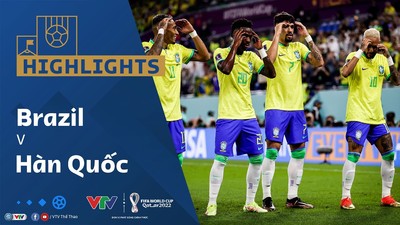 [Video] Highlights bóng đá VTV World Cup 2022 Brazil vs Hàn Quốc (4-1)