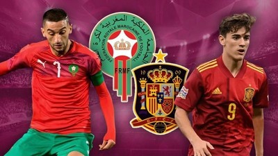 VTV2 Trực tiếp bóng đá Ma Rốc vs Tây Ban Nha 22h hôm nay 6/12 World Cup 2022